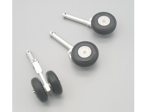 Top-Design CNC Suspension Landing Gear Set With Nose Twin Wheel 120mm - (5.0)